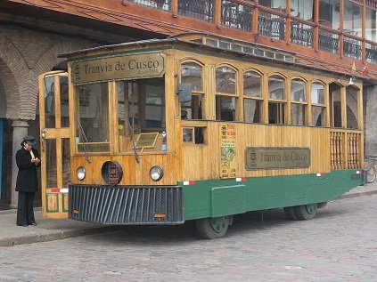you can go by tranvia in Cusco city